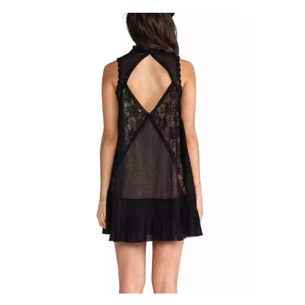 Free People Angel Lace Dress in Black - Picture 3 of 15